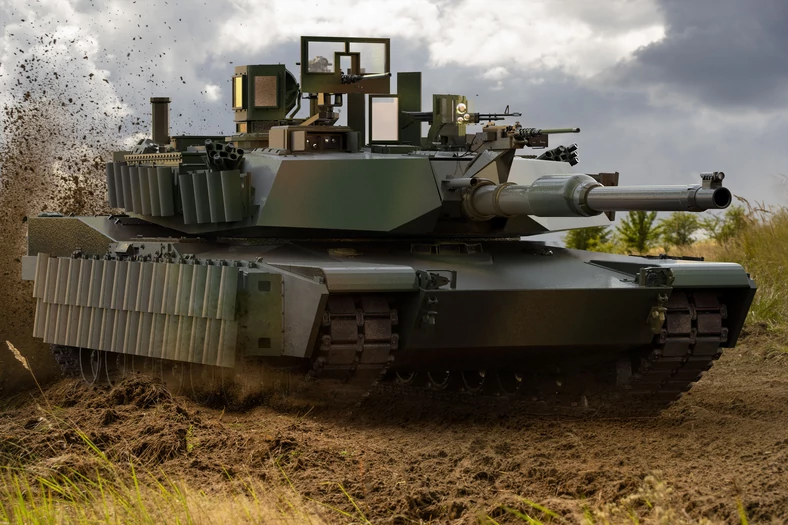 Pancerz reaktywny na czołgu Abrams M1A2