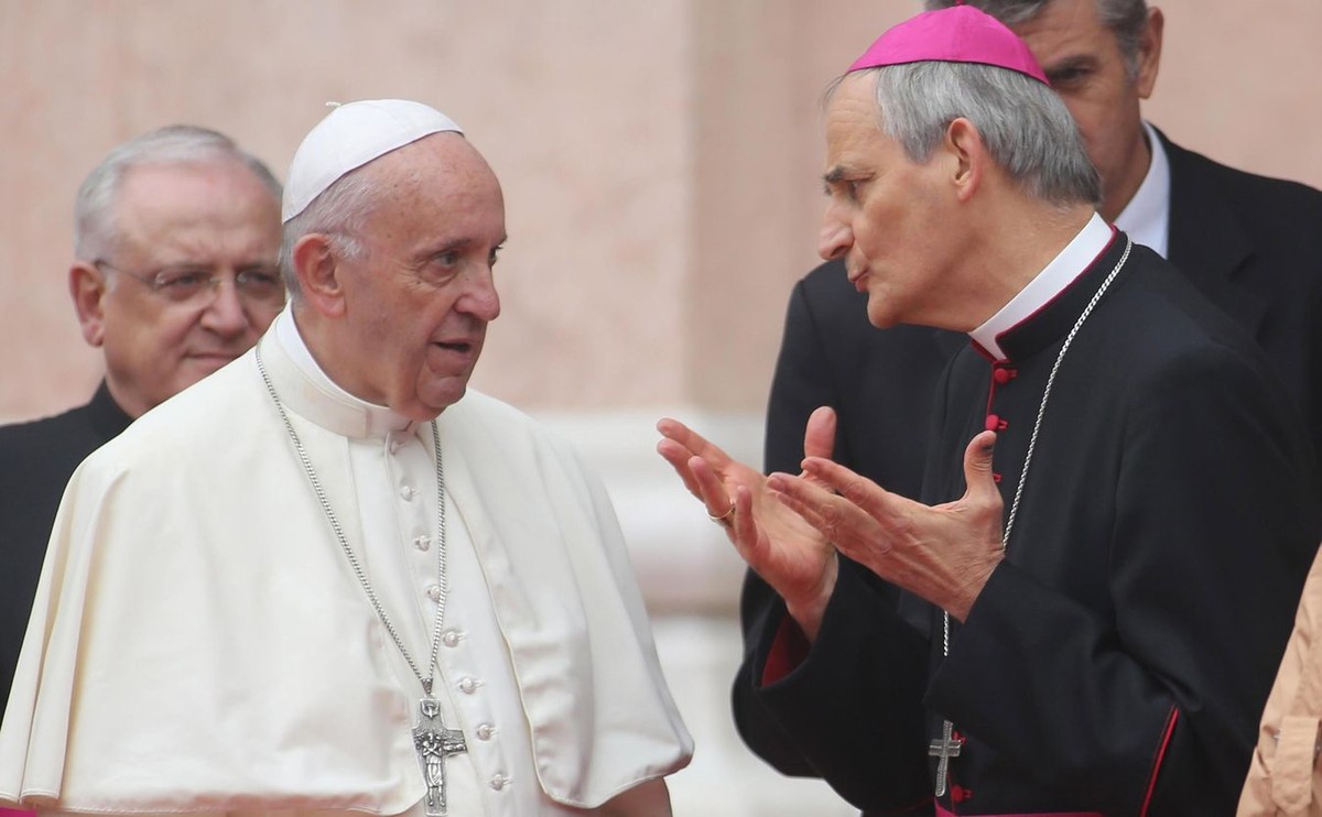 Papież Franciszek i Matteo Zuppi
