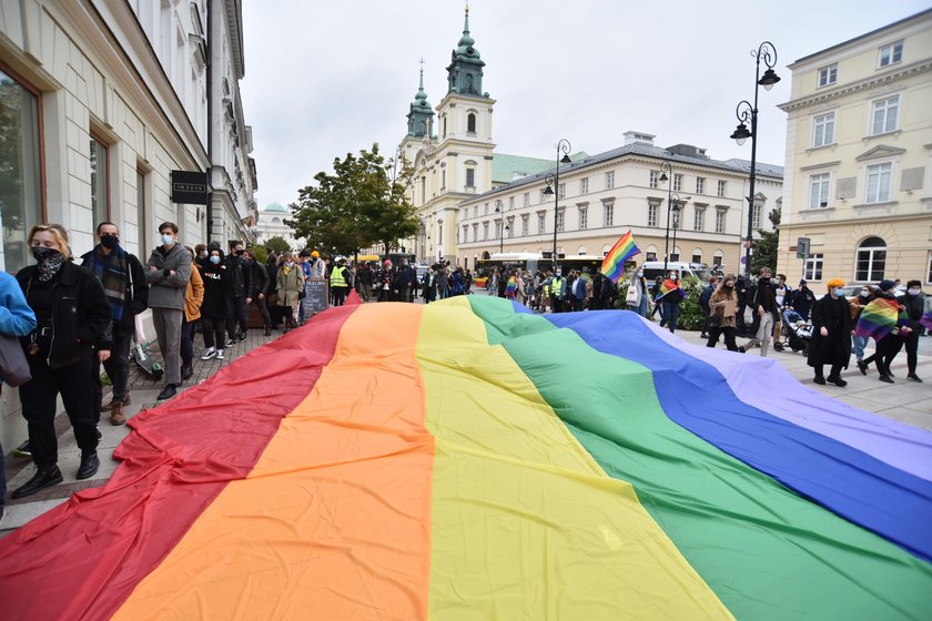 Protest studentów w Warszawie