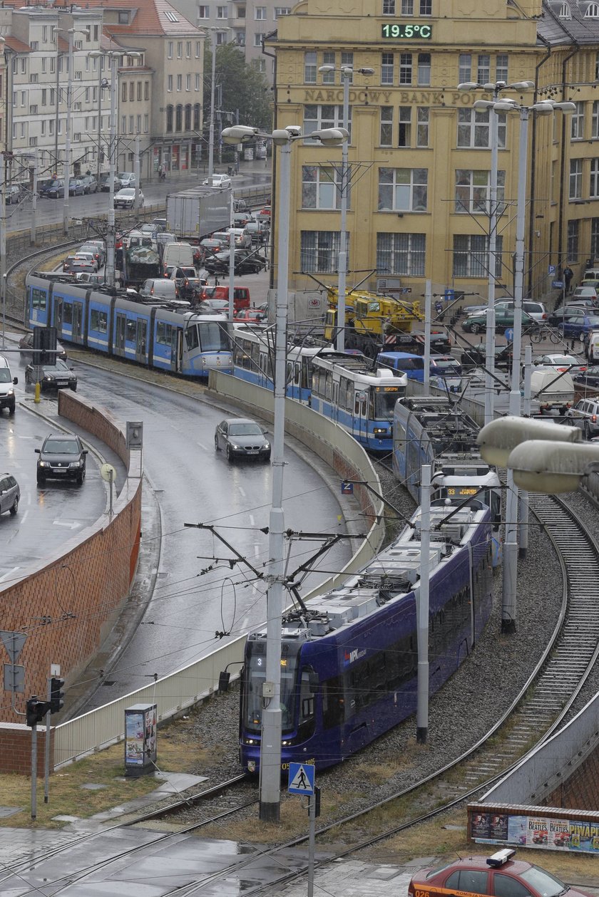 Wypadek na placu Dominikańskim we Wrocławiu