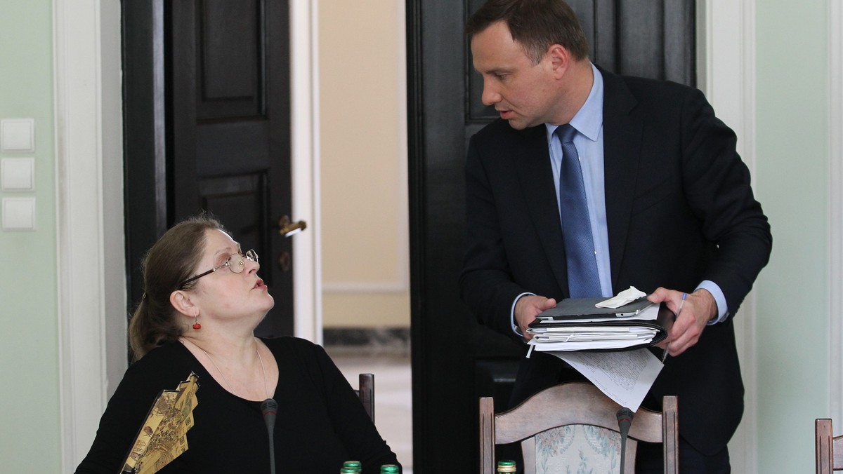 Andrzej Duda i Krystyna Pawlowicz 