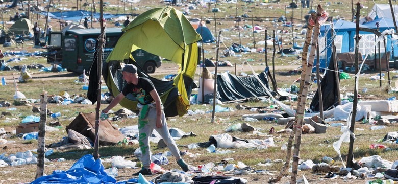 Tony śmieci po Przystanku Woodstock. Ruszyło sprzątanie terenu