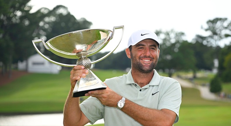 Scottie Scheffler won the FedEx Cup to top off one of the greatest seasons in recent golf history.Ben Jared/Getty Images