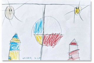 Rysowała Waleria, 6 lat