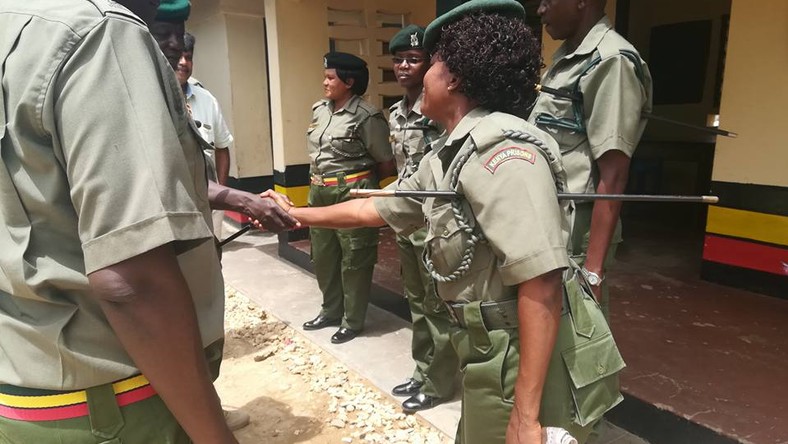 Prisons officers during a past event