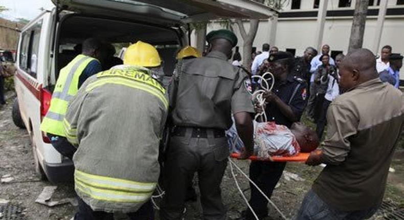 Responders at the scene of a Boko Haram attack (image used for illustrative purpose) [Reuters]