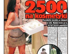 Steczkowska kupiła kosmetyki za 2,5 tys. zł
