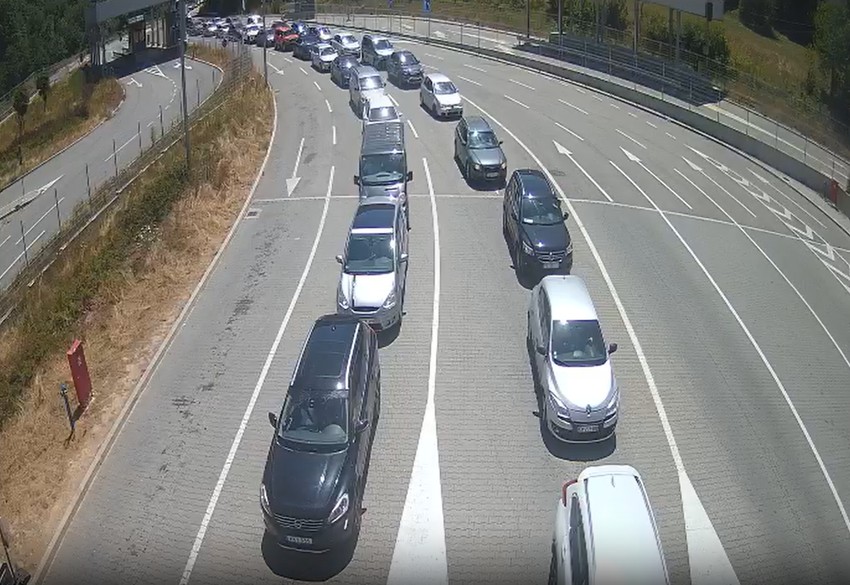 Ulazak u Crnu Goru - granični prelaz Gostun