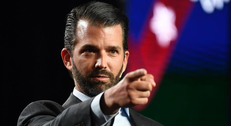 Donald Trump Jr. speaks at the Western Conservative Summit at the Colorado Convention Center July 12, 2019. (