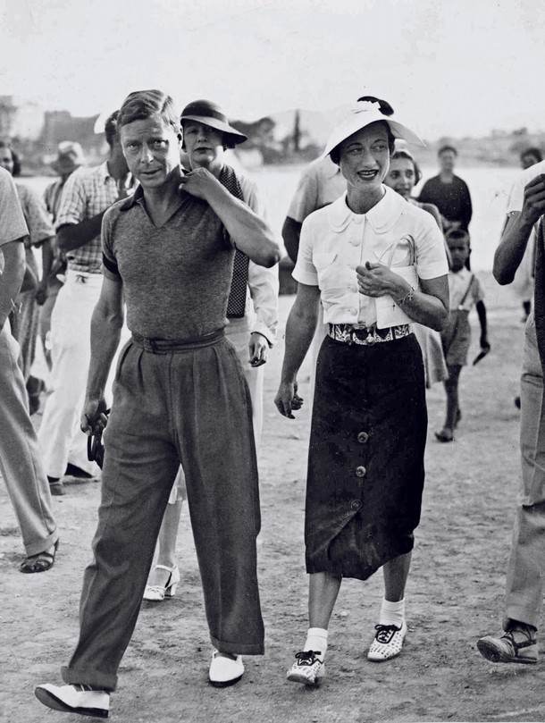 Edward VIII i Wallis Simpson, kochanka księcia, a po abdykacji żona. Na zdjęciu w Jugosławii w 1936 r.