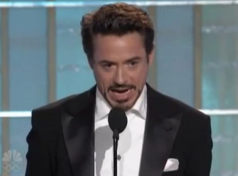 Robert Downey Jr. na Złotych Globach