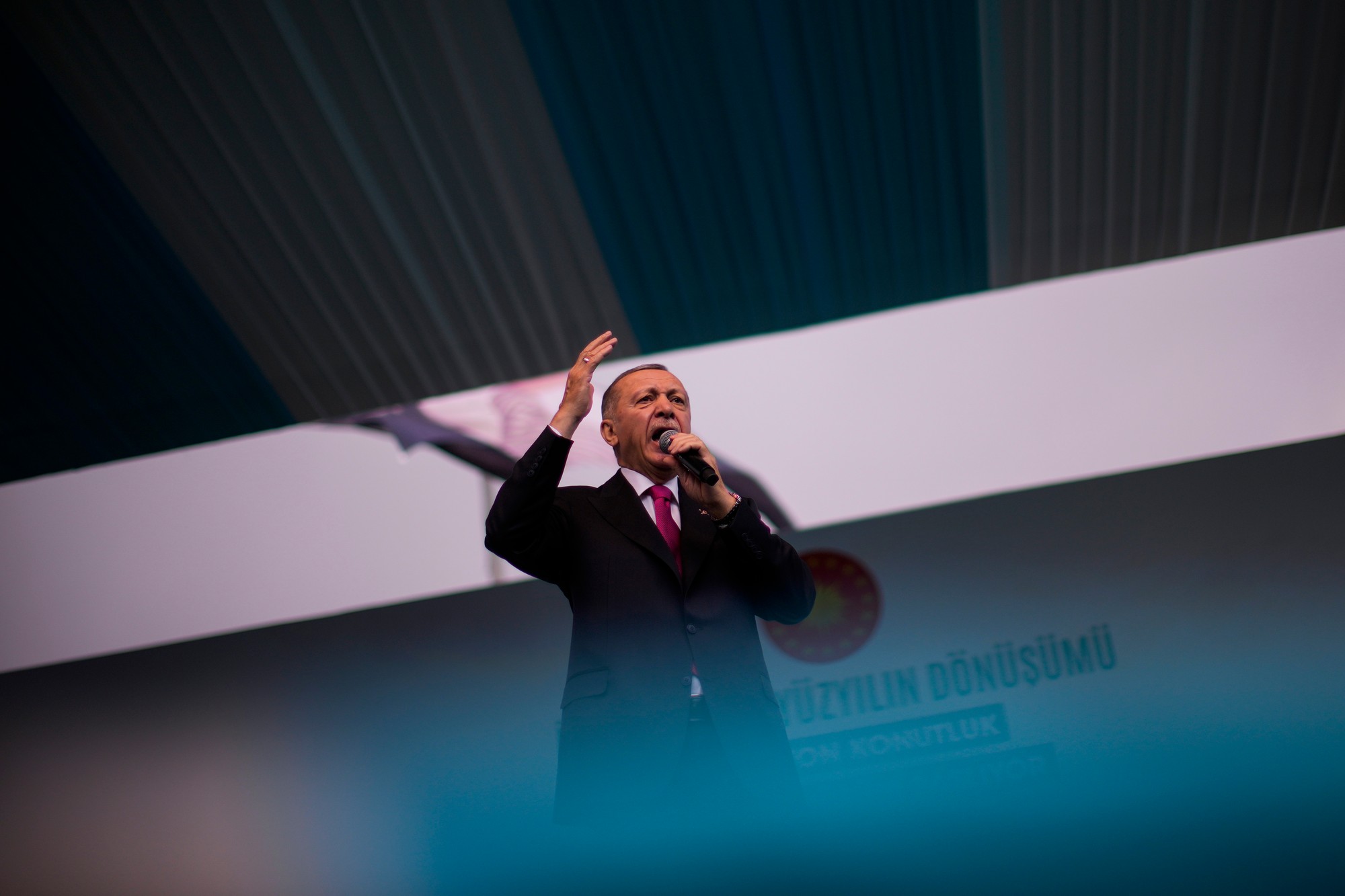Turecký prezident a prezidentský kandidát vládnej Strany spravodlivosti a rozvoja (AKP) Recep Tayyip Erdogan.