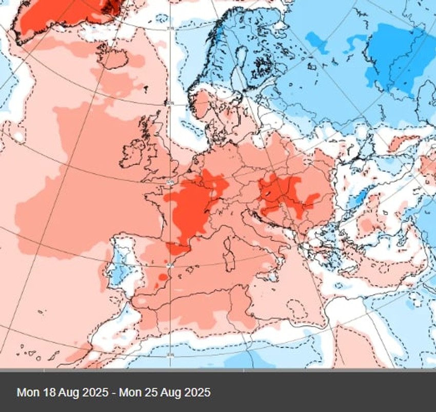 Do 25. avgusta toplo iznad proseka
