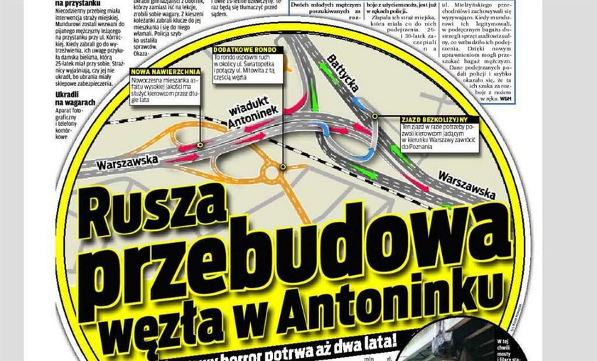 Rusza przebudowa węzła Antoninek