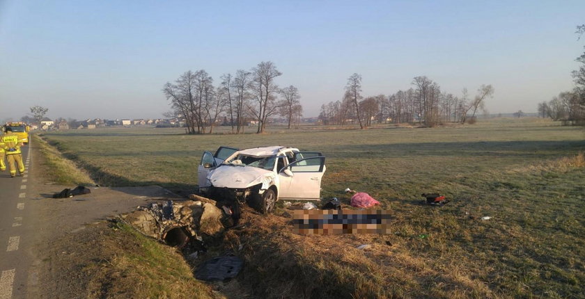 Pisarzowice: tragiczny wypadek samochodowy. Nie żyje młoda dziewczyna