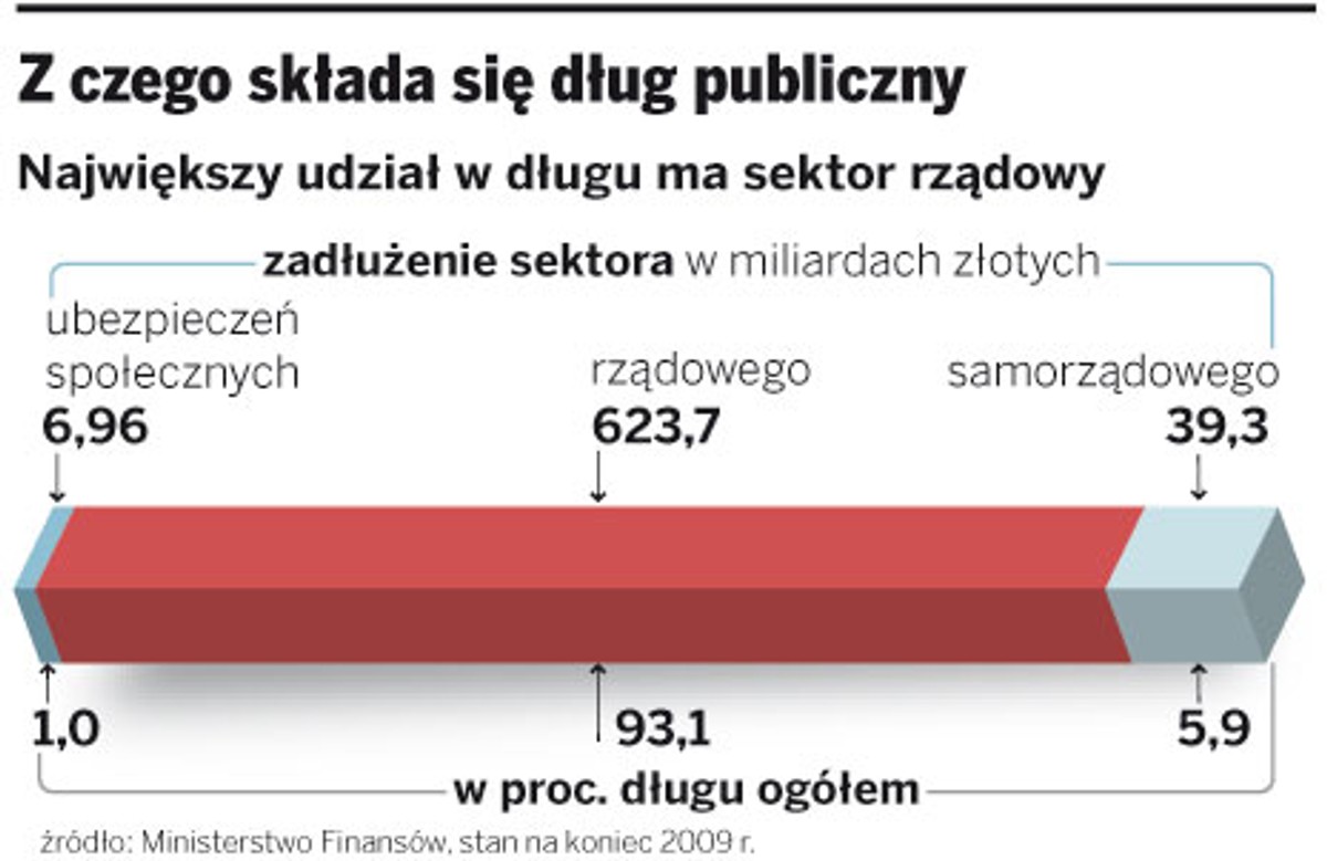 Z czego składa się dług publiczny