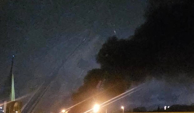 Požar na Mostu na Adi