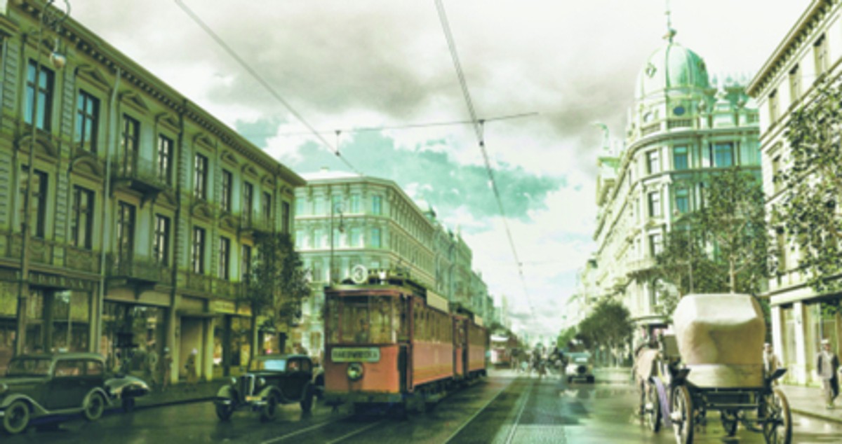 Kadr z filmu „Warszawa 1935” współfinansowanego przez markę LOTTO
