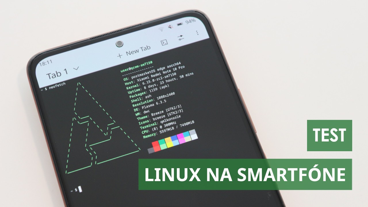 postmarketOS na smartfóne Xiaomi Redmi Note 10 Pro