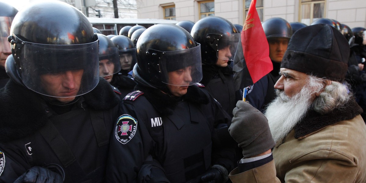 Protest na Ukrainie