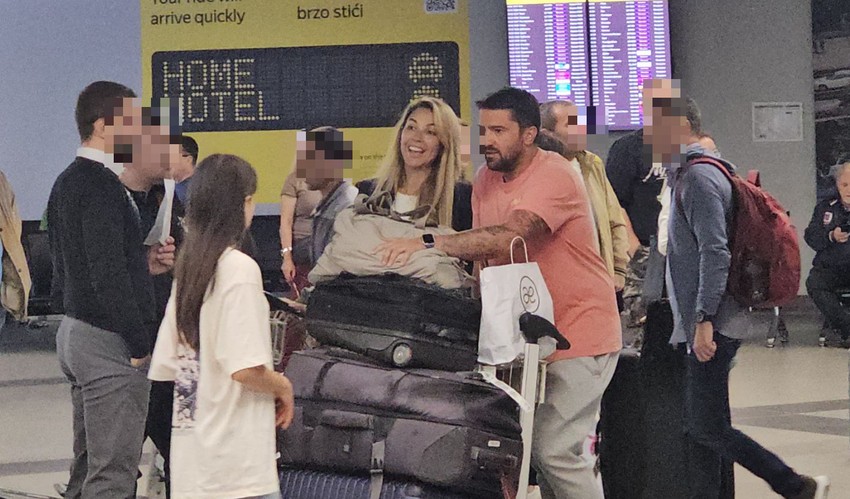 Janko i Biljana na aerodoromu