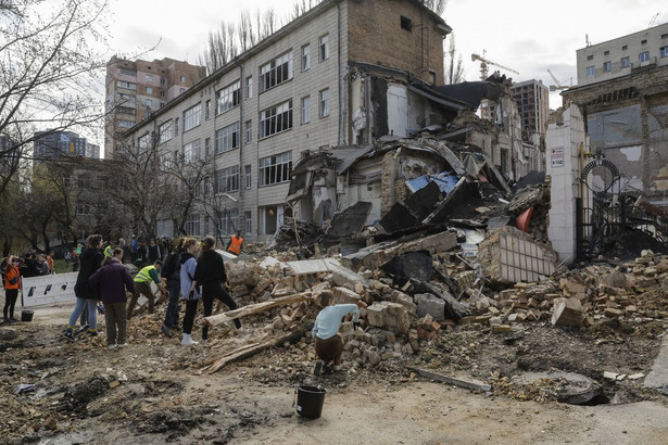 Kijowska akademia zniszczona przez rosyjski ostrzał