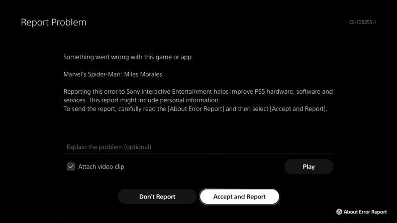PS5 Error Codes