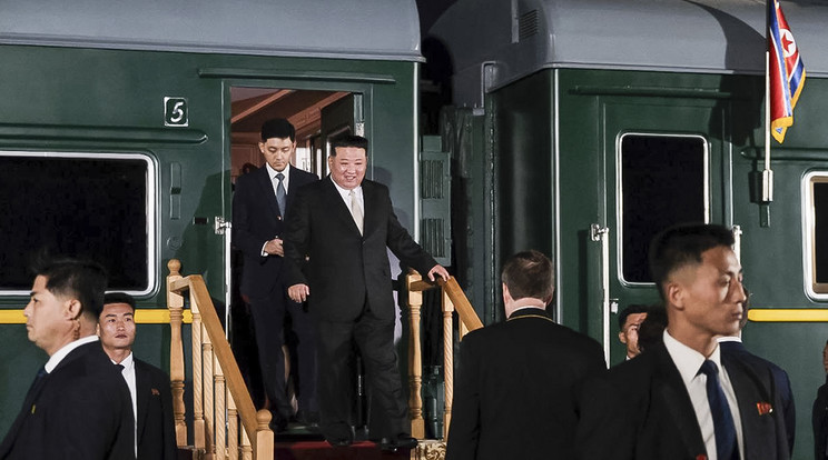 Megérkezett Észak-Korea diktátora Oroszországba / Fotó: MTI/AP/Orosz természeti erőforrások miisztériumának Telegram-csatornája