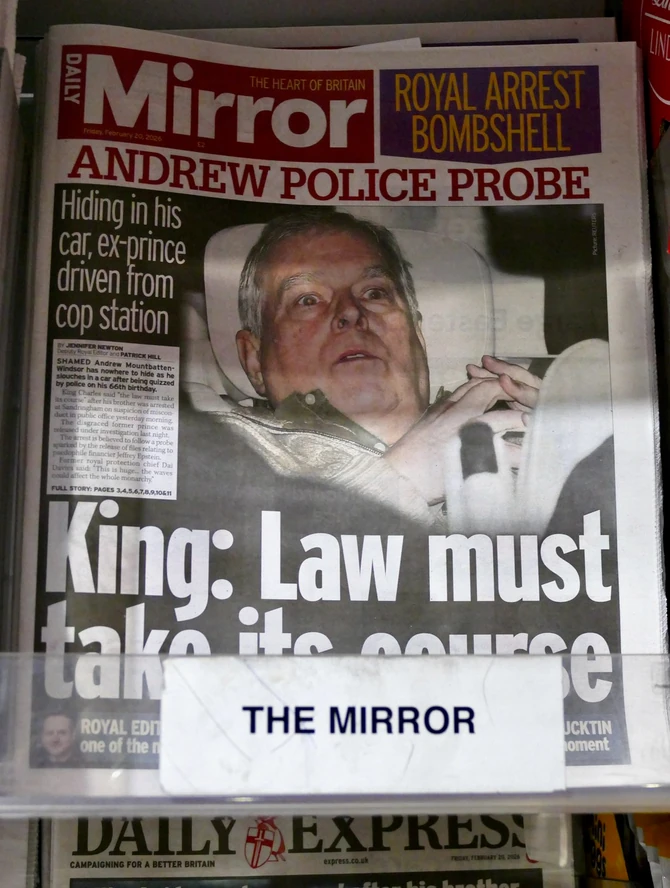 Prestravljeno lice bivšeg princa na naslovnoj strani 