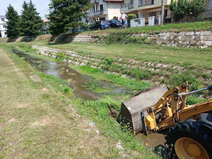 Čišćenje reke Štire u Loznici