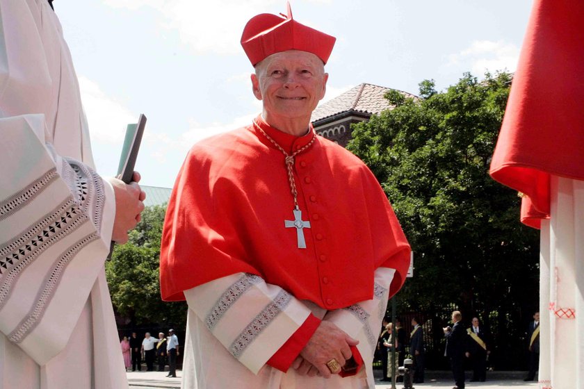 FILE PHOTO: Cardinal McCarrick stands before the Mass of Installation for Archbishop Wuerl in Washin