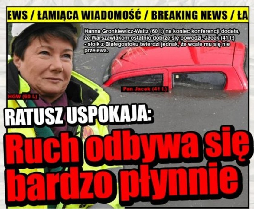 Ulewa w Warszawie