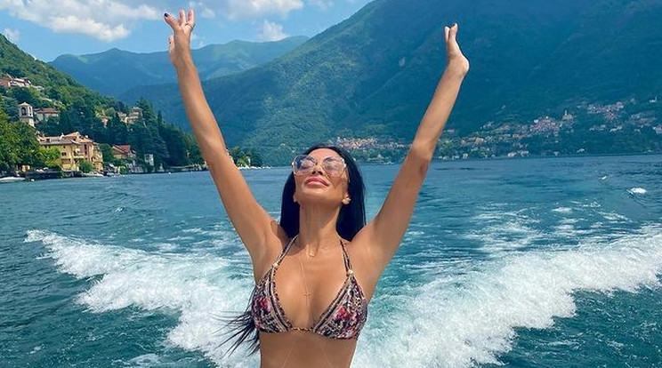 Nicole Scherzinger utazgat a világban, az elmúlt hetekben a Comói-tónál járt / Fotó: Instagram