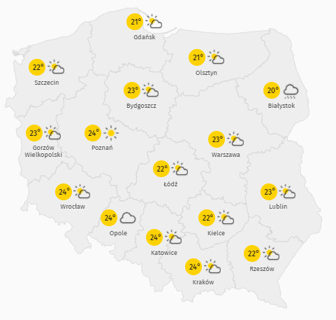 Prognoza pogody w sobotę 3 września