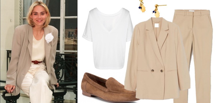 Prostota i nonszalancja: niezmiennie inspirujące STYLIZACJE ikony lat 90. Sharon Stone