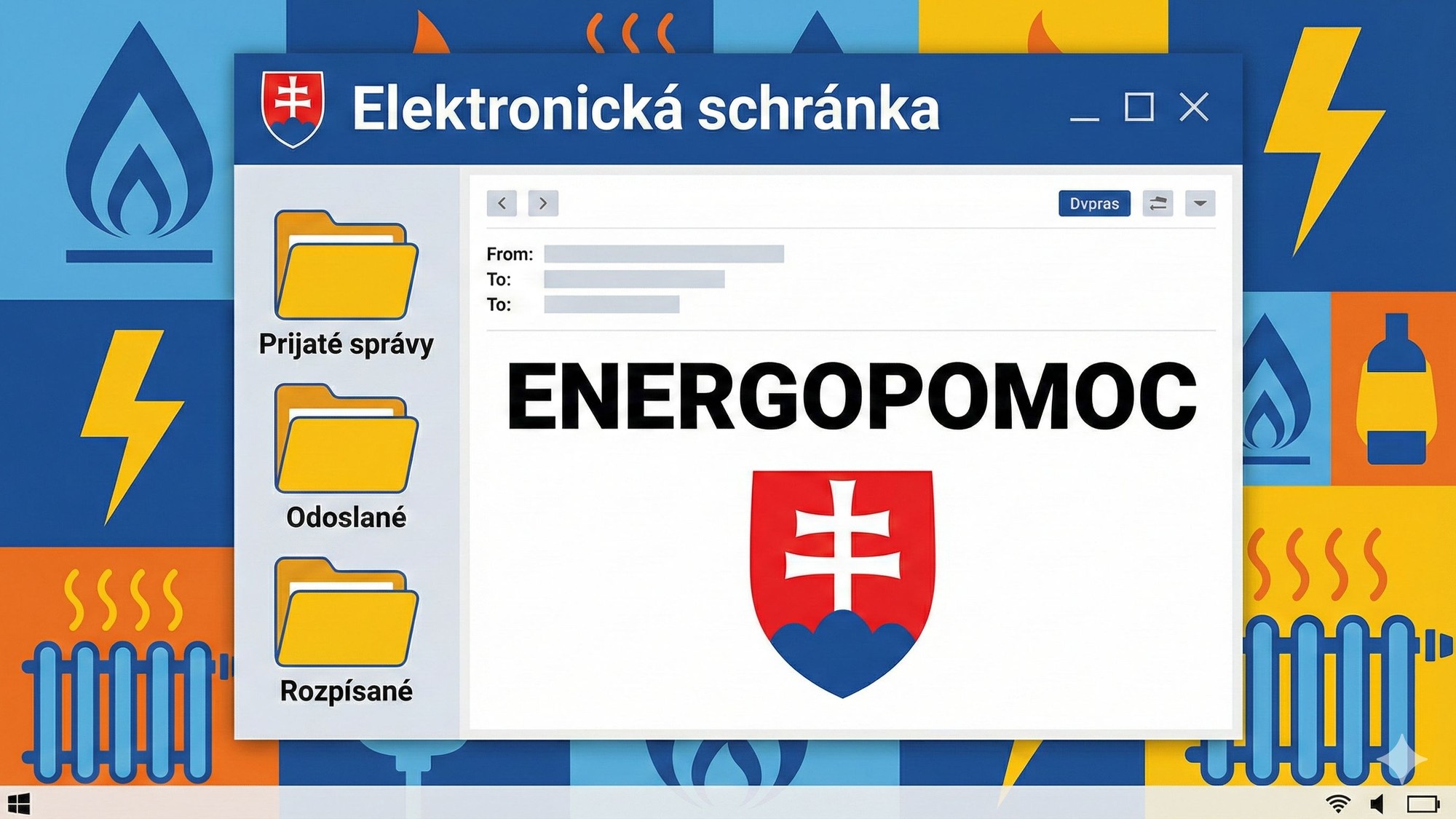 Energopomoc: Skontrolujte si elektronickú schránku, štát posiela listy. Poštou neprídu