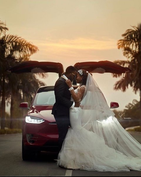 Kennedy and Tracy's Tesla wedding shoot