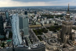 Warszawa z lotu ptaka 