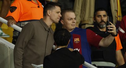 Szczęsny na mecz Barcelony nie przyszedł sam. To ważna osoba dla Lewandowskiego!