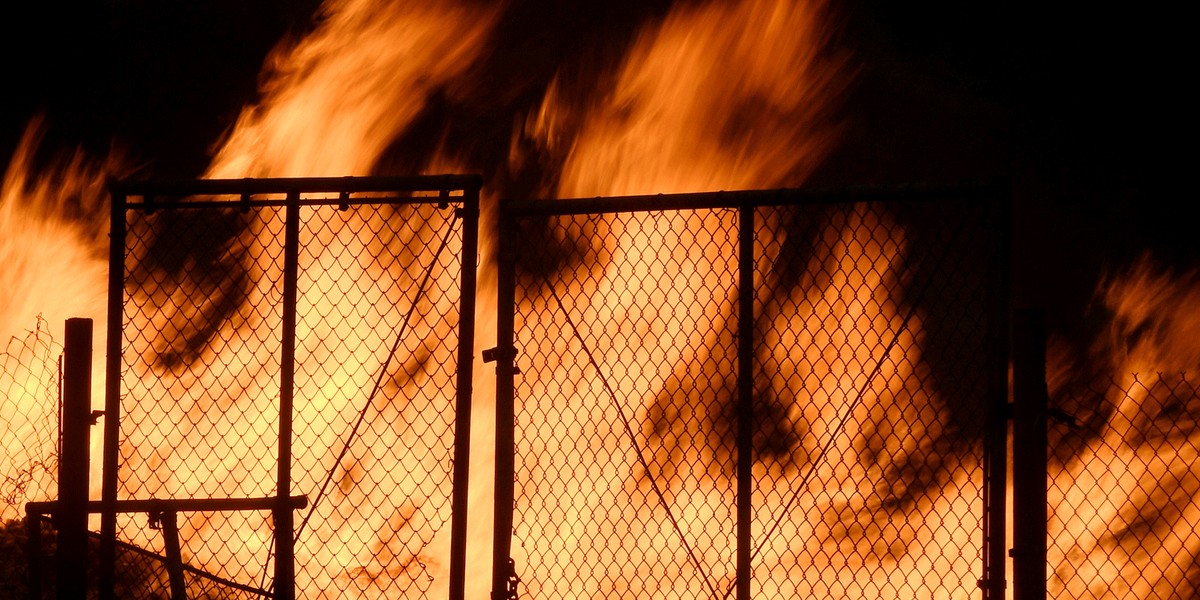 The so-called Sand Fire seen in the Angeles National Forest near Los Angeles.