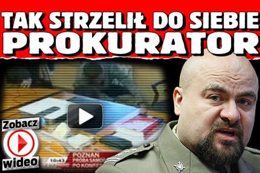 Tak strzelił do siebie prokurator. WIDEO