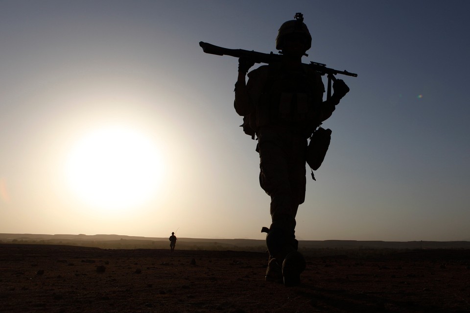 U.S. Marine patrols in southern Afghanistan's Helmand province