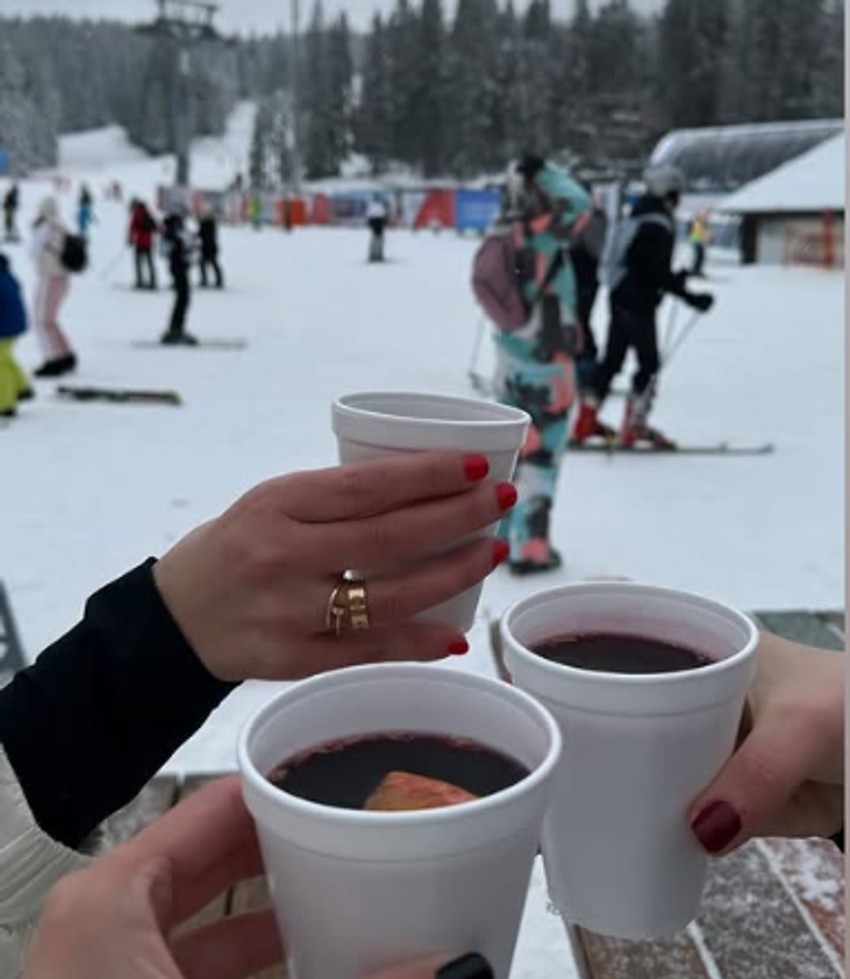 Dajana Paunović na zimovanju