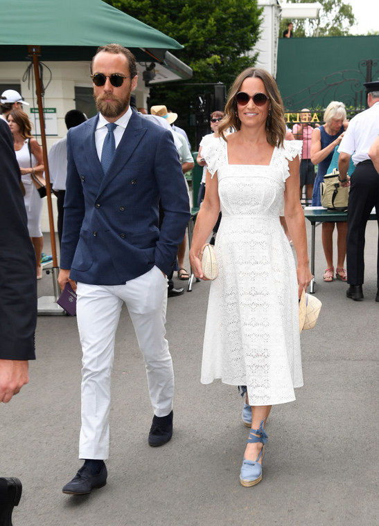 James Middleton i Pippa Middleton na Wimbledonie