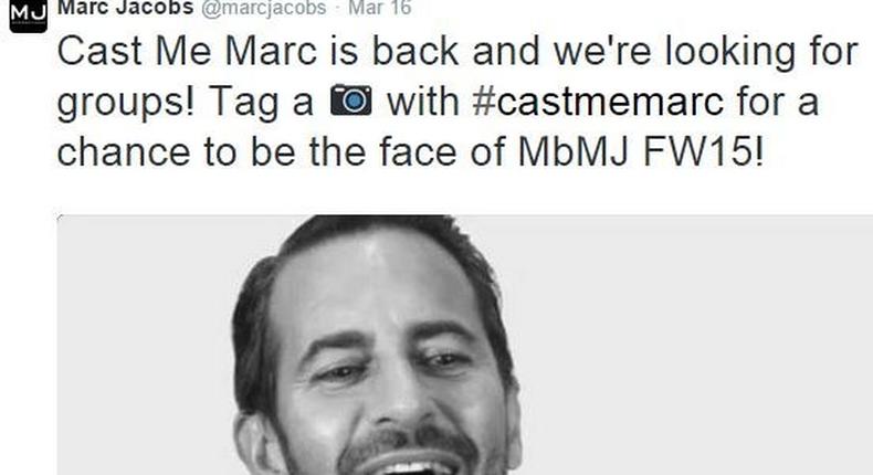 Marc Jacobs' #castmemarc is back