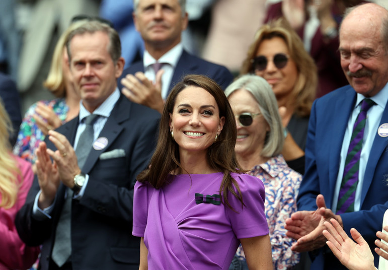 Księżna Walii pojawiła się na Wimbledonie. Kate powitana owacjami na stojąco