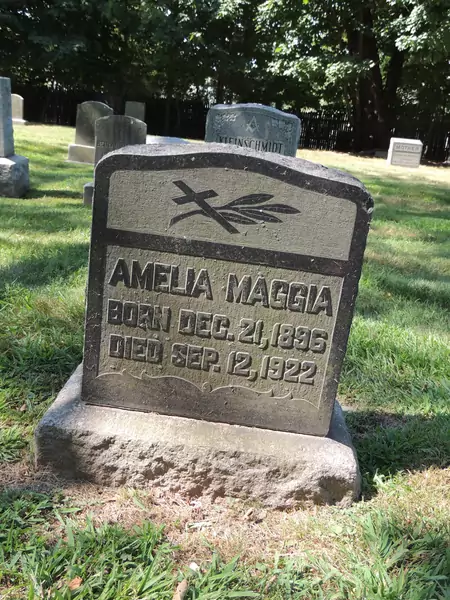 Grób Amelii Malii “Mollie” Maggia  / Find a Grave, database and images (https://www.findagrave.com : accessed 9 December 2020), no. 99916653, citing Rosedale Cemetery, Orange, Essex County, New Jersey, USA ; Maintained by Susan Lewis Arday (contributor 46576010) .