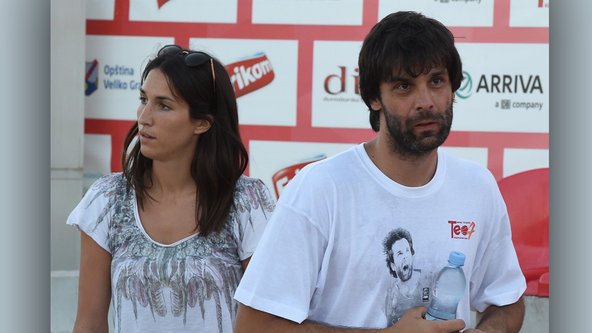 Jelisaveta Orašanin i Miloš Teodosić