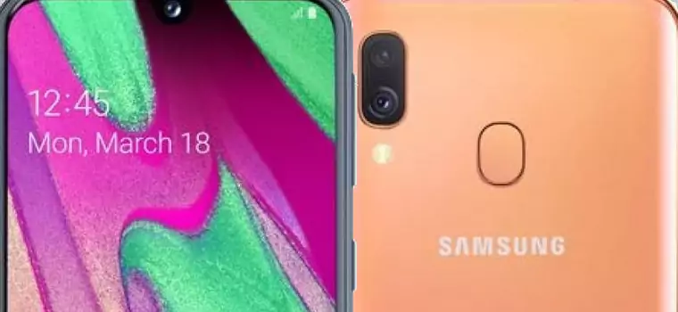 Samsung Galaxy A40 oficjalnie. Całkiem atrakcyjna cena i pewnie trafi do Polski