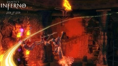 Screen z gry "Dante's Inferno" w wersji na PSP